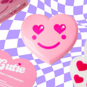 a picture of cutie pimple patches shaped lik a love heart