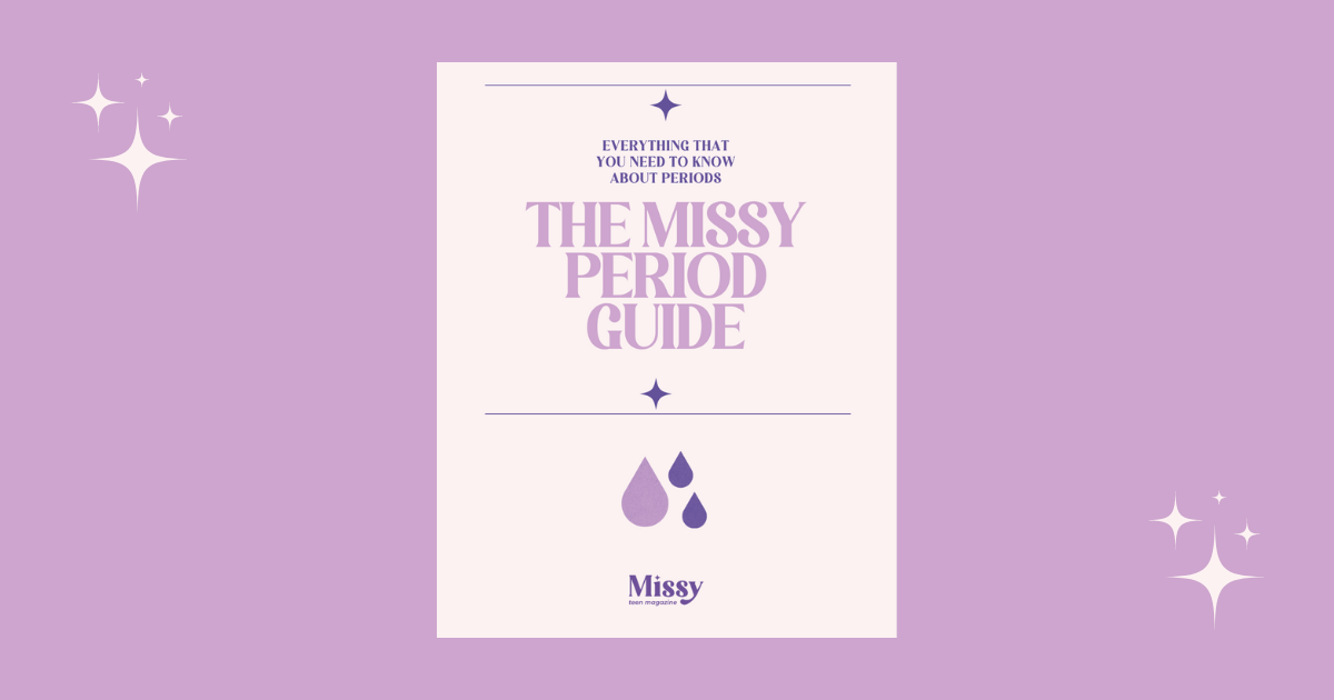 a picture showing the cover of the Missy Period Guide for teens
