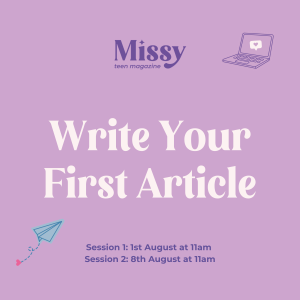 Missy University: Write Your First Article Live on Zoom (Saturday Sessions)